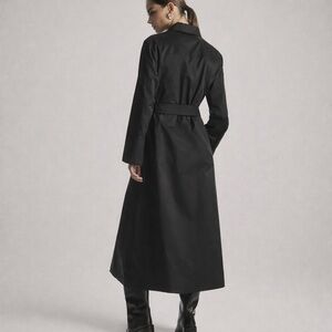 COS Black Belted Cotton Shirt Dress Midi |  NWT | Size 2